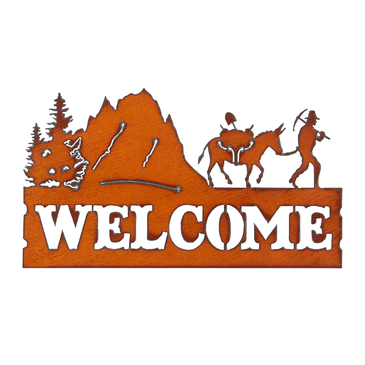 Miner/Burro Welcome Signs - Click Image to Close